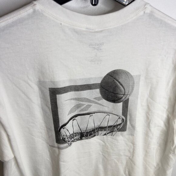 Reebok Men's Game Win Logo Graphic T-Shirt - White Size L - Picture 7 of 7
